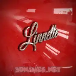 linnette in Car Paint style - 3D name wallpaper