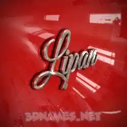 lipan in Car Paint style - 3D name wallpaper