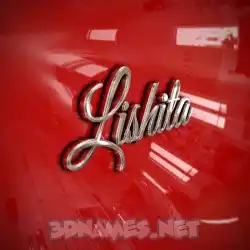 lishita in Car Paint style - 3D name wallpaper