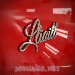 lliaill in Car Paint style - 3D name wallpaper