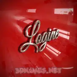 logine in Car Paint style - 3D name wallpaper