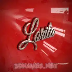 lorita in Car Paint style - 3D name wallpaper