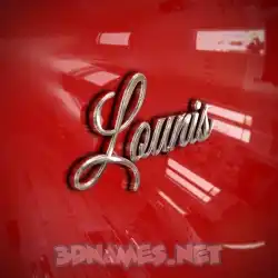 lounis in Car Paint style - 3D name wallpaper