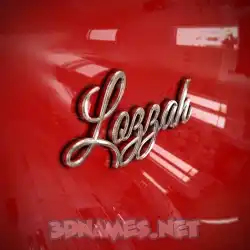 lozzah in Car Paint style - 3D name wallpaper
