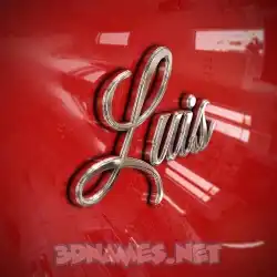 luis in Car Paint style - 3D name wallpaper