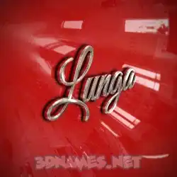 lunga in Car Paint style - 3D name wallpaper