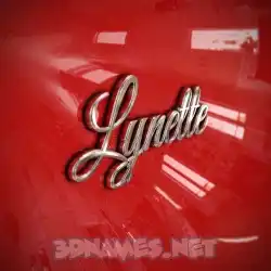 lynette in Car Paint style - 3D name wallpaper