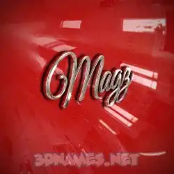 magz in Car Paint style - 3D name wallpaper