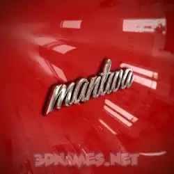 mantwa in Car Paint style - 3D name wallpaper