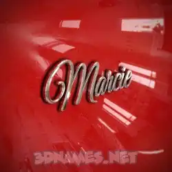 marcie in Car Paint style - 3D name wallpaper