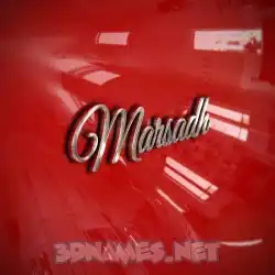marsadh in Car Paint style - 3D name wallpaper