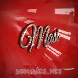 masi in Car Paint style - 3D name wallpaper