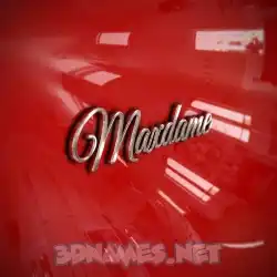maxdame in Car Paint style - 3D name wallpaper
