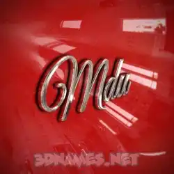 mdu in Car Paint style - 3D name wallpaper