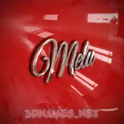 melu in Car Paint style - 3D name wallpaper