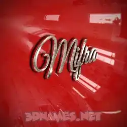 mifra in Car Paint style - 3D name wallpaper