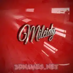 mileidy in Car Paint style - 3D name wallpaper