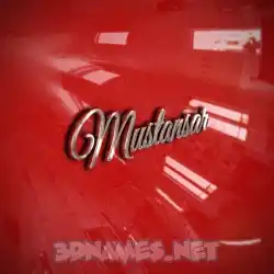 mustansar in Car Paint style - 3D name wallpaper