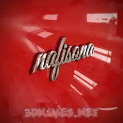 nafisona in Car Paint style - 3D name wallpaper