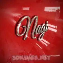 nagi in Car Paint style - 3D name wallpaper