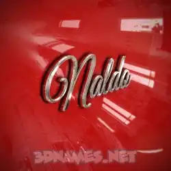 naldo in Car Paint style - 3D name wallpaper