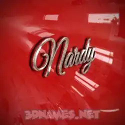 nardy in Car Paint style - 3D name wallpaper