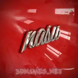 nasu in Car Paint style - 3D name wallpaper