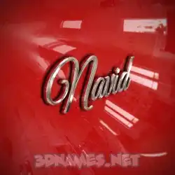 navid in Car Paint style - 3D name wallpaper