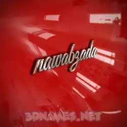 nawabzada in Car Paint style - 3D name wallpaper