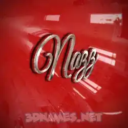nazz in Car Paint style - 3D name wallpaper