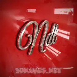 ndt in Car Paint style - 3D name wallpaper