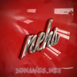 nehs in Car Paint style - 3D name wallpaper