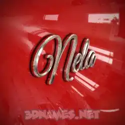 nela in Car Paint style - 3D name wallpaper