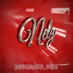 nelz in Car Paint style - 3D name wallpaper