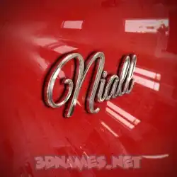 niall in Car Paint style - 3D name wallpaper