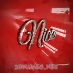 nico in Car Paint style - 3D name wallpaper