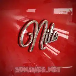nilo in Car Paint style - 3D name wallpaper