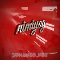 nimiyog in Car Paint style - 3D name wallpaper