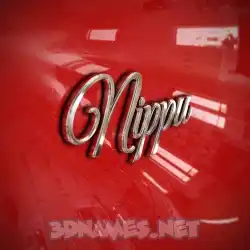 nippu in Car Paint style - 3D name wallpaper