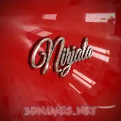 nirjala in Car Paint style - 3D name wallpaper
