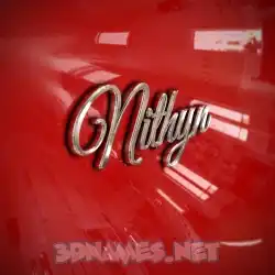 nithyn in Car Paint style - 3D name wallpaper