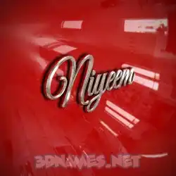 niyeem in Car Paint style - 3D name wallpaper