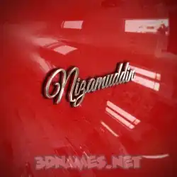 nizamuddin in Car Paint style - 3D name wallpaper