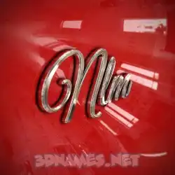 nlm in Car Paint style - 3D name wallpaper