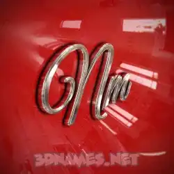 nm in Car Paint style - 3D name wallpaper