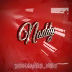 noddy in Car Paint style - 3D name wallpaper
