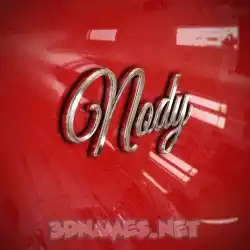 nody in Car Paint style - 3D name wallpaper