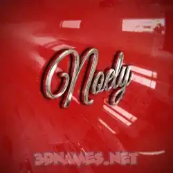 noely in Car Paint style - 3D name wallpaper