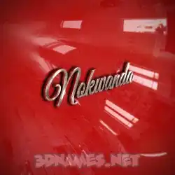 nokwanda in Car Paint style - 3D name wallpaper