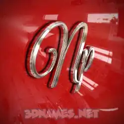 np in Car Paint style - 3D name wallpaper